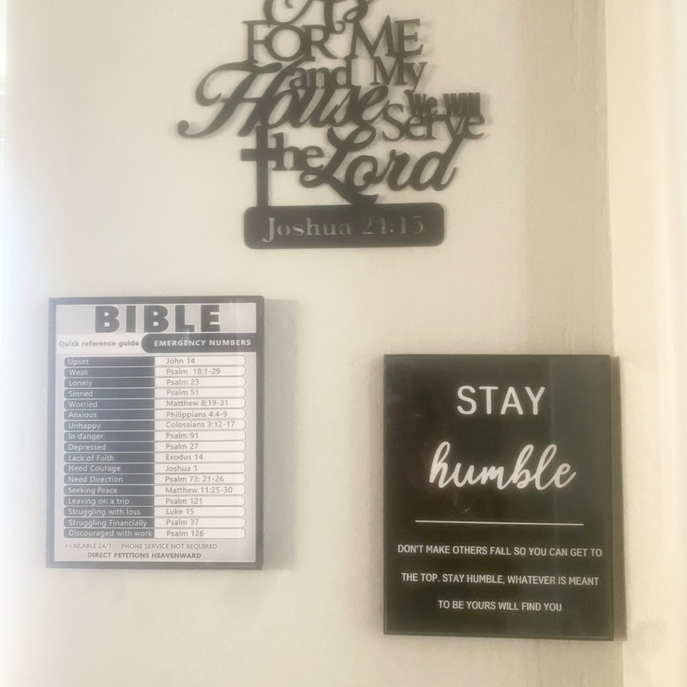 Inspirational Wall Decor Set - Black and White